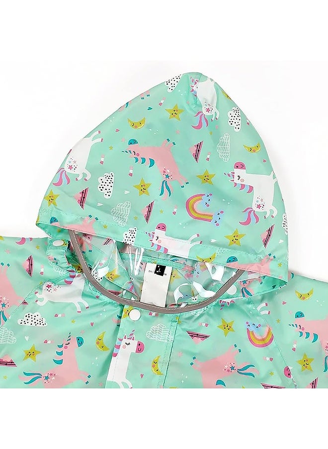 Mint Rainbow All over Jumpsuit/ Playsuit Raincoat for Kids