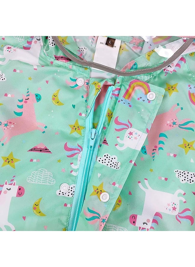 Mint Rainbow All over Jumpsuit/ Playsuit Raincoat for Kids