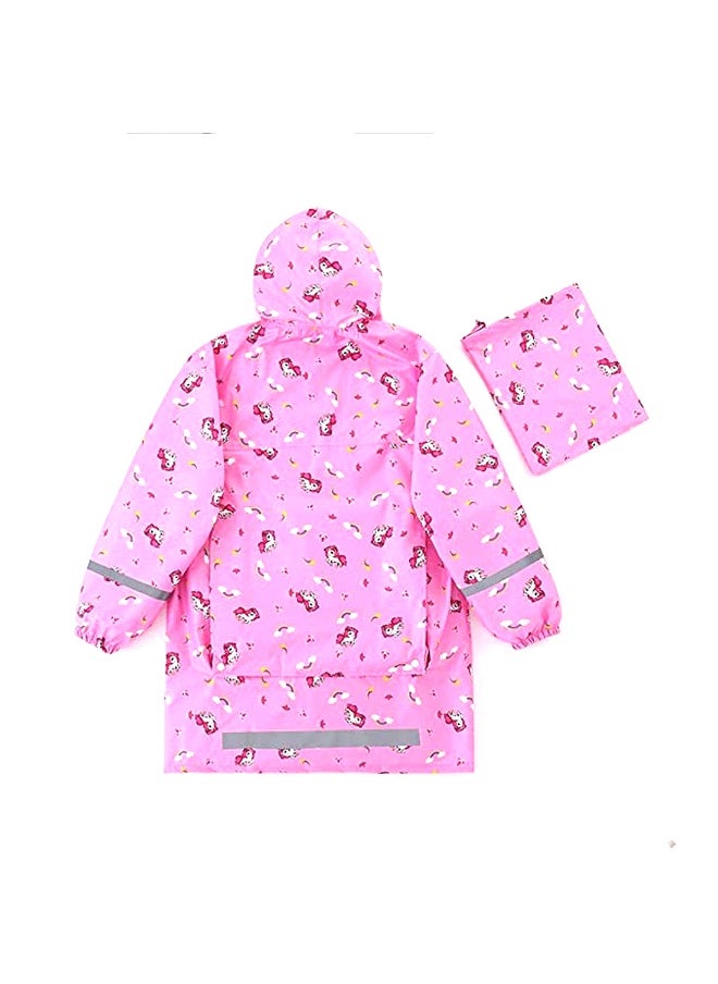 Pink Unicorn Theme All Over Jumpsuit / Playsuit Raincoat for Kids