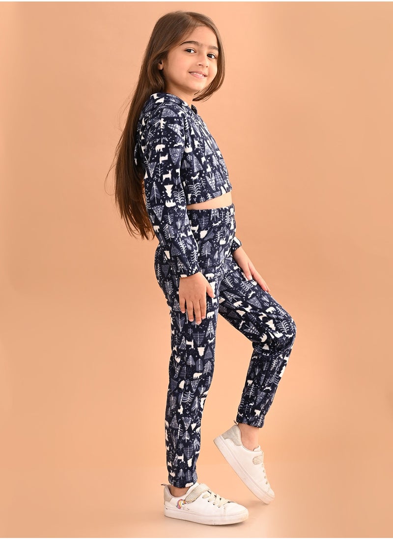 Girls Woolen Co-ord Set