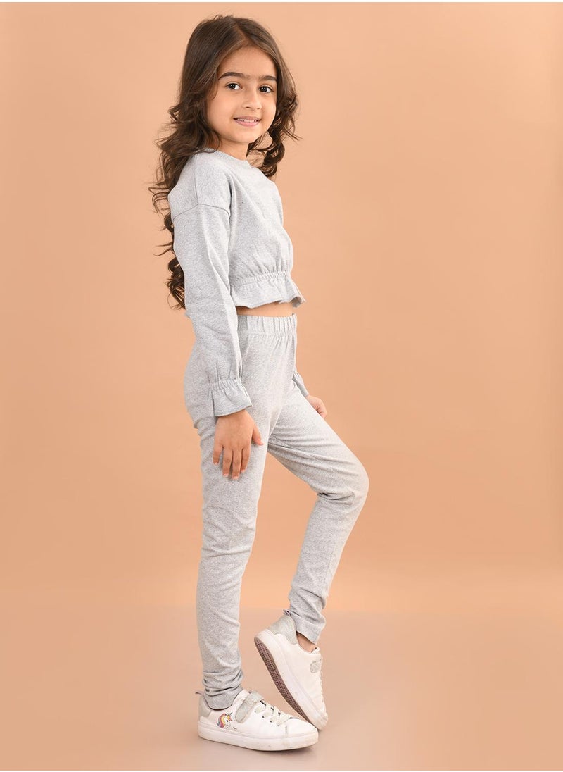 Girls Sweatshirt with Jogger Set