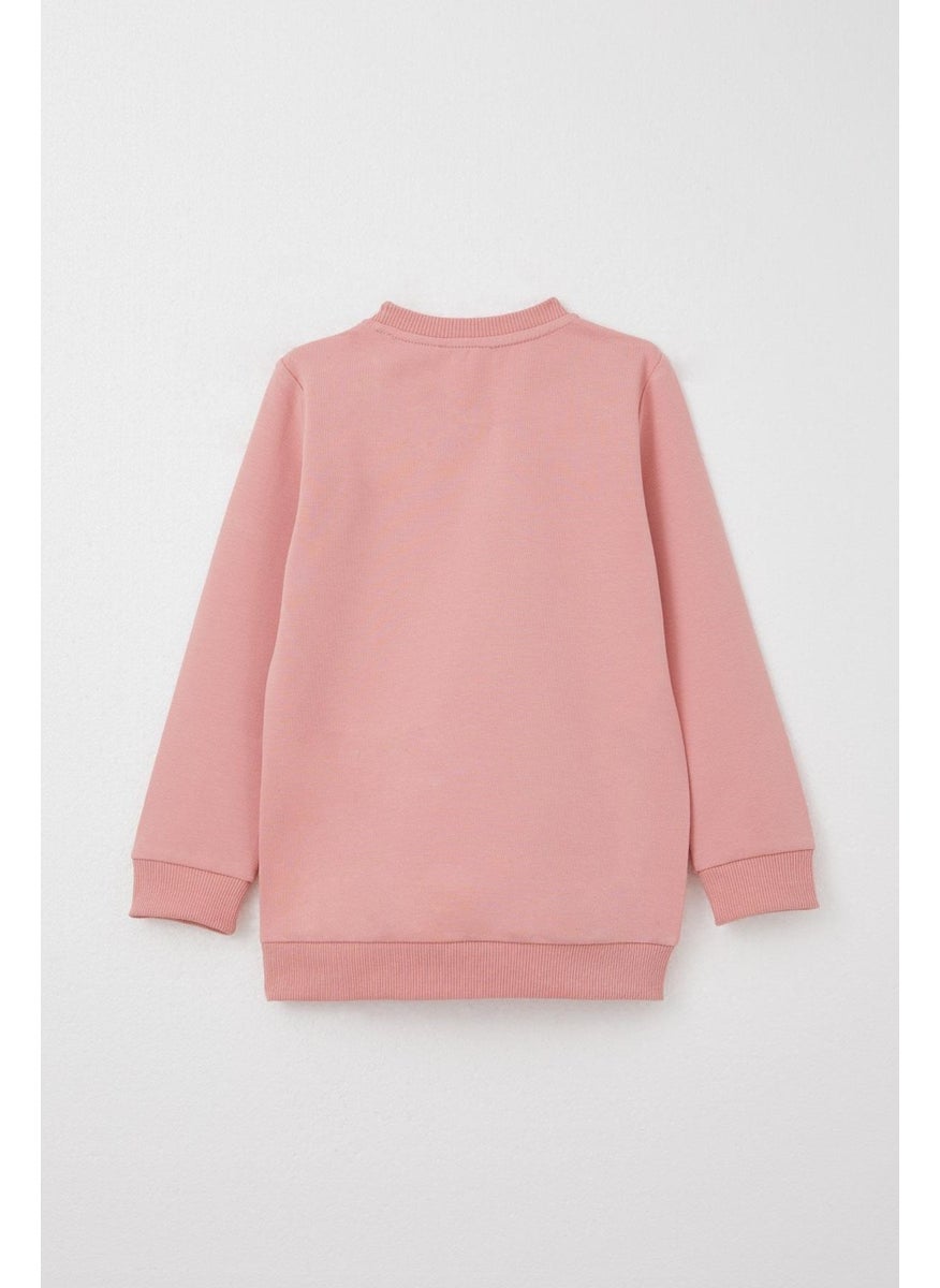 Girls Tracksuit Cool Girl Printed 2-6 Years Old, Dusty Rose