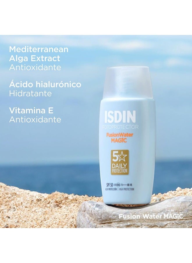Fotoprotector Fusion Water Magic SPF50 50ml – Lightweight Daily Sunscreen for Face with Hydration & Matte Finish