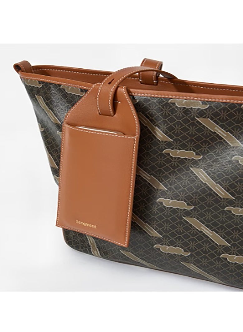 Medium - Sized Tote Bag Inspired by Old - Flower Retro Aesthetic, Perfect for Commuters