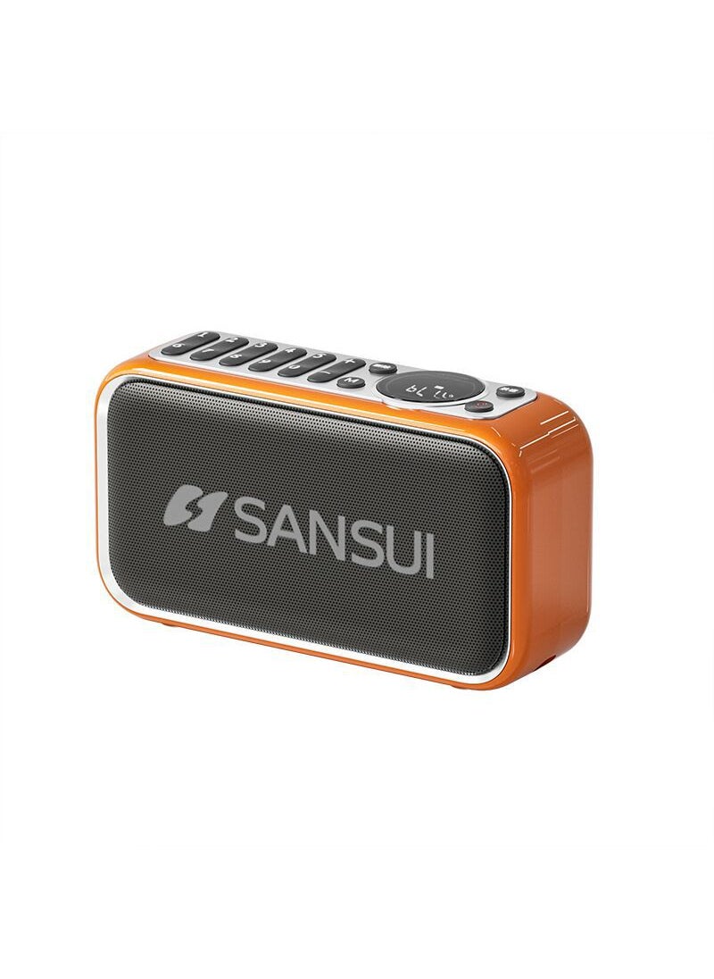 F35 Portable Bluetooth Speaker 5W High-Power Bass Orange