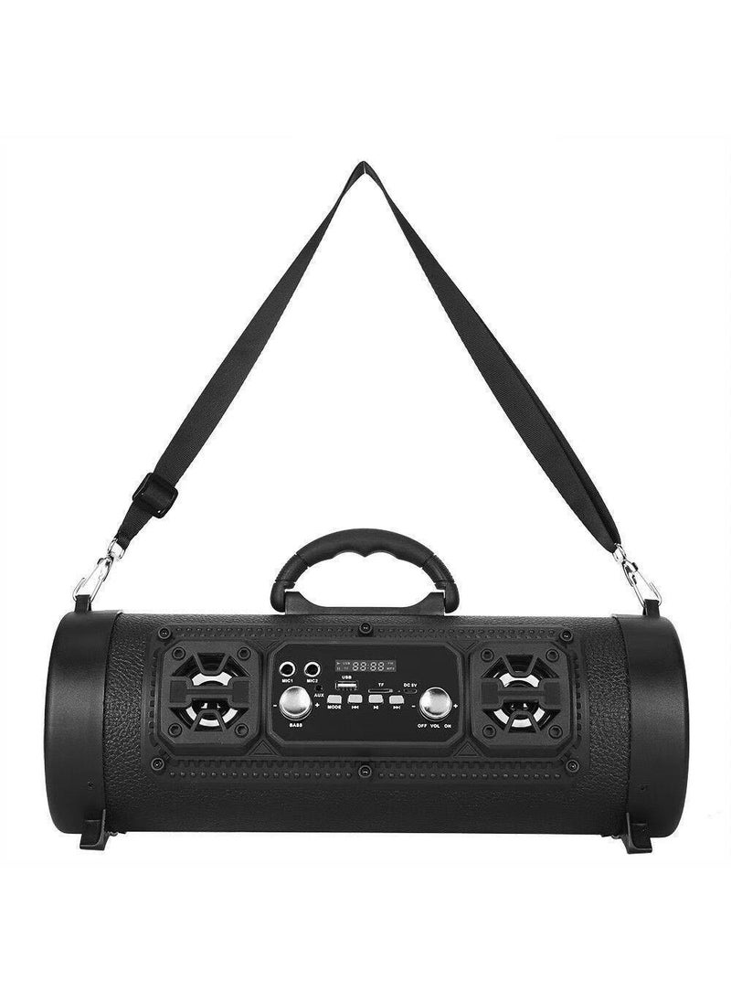 2023 Hot Sale M17 Wireless KTV Bluetooth Speaker for Car and Home Black