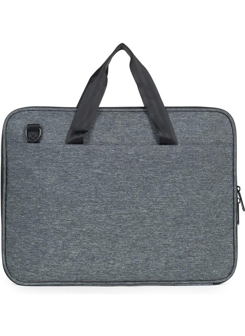 Necati Bag Macbook Organizer Laptop Briefcase 15.6 & 16 Inch Gray
