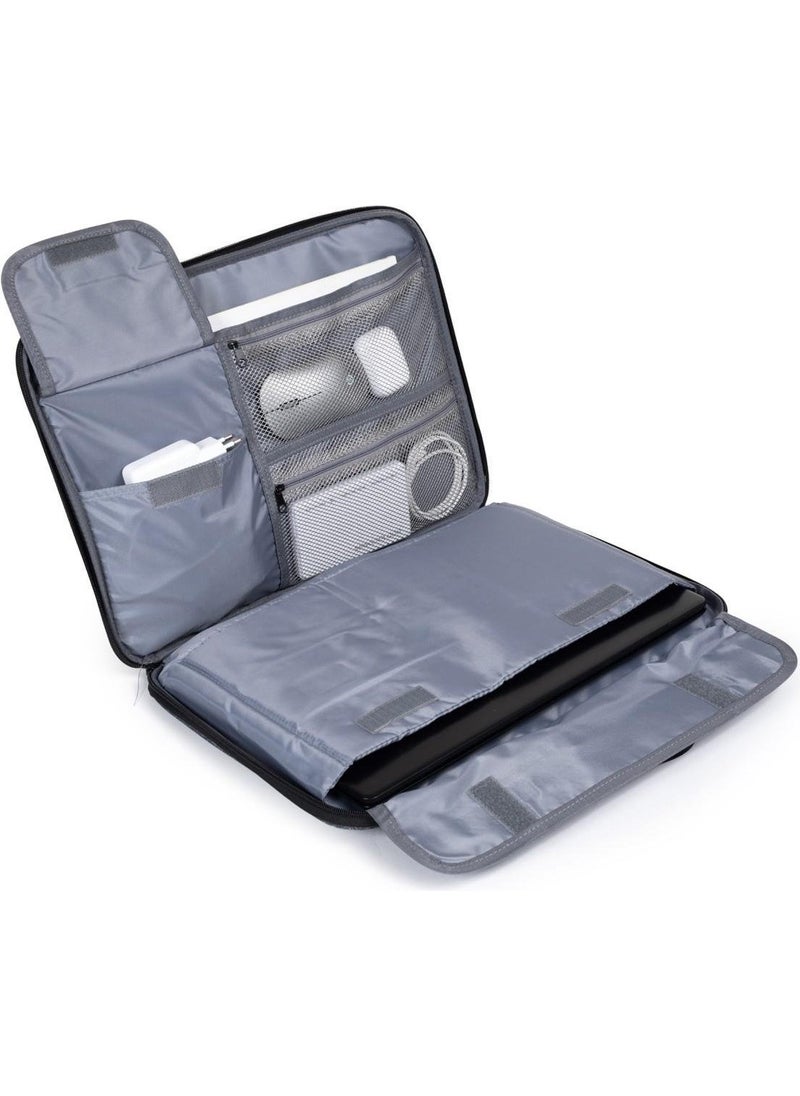 Necati Bag Macbook Organizer Laptop Briefcase 15.6 & 16 Inch Gray