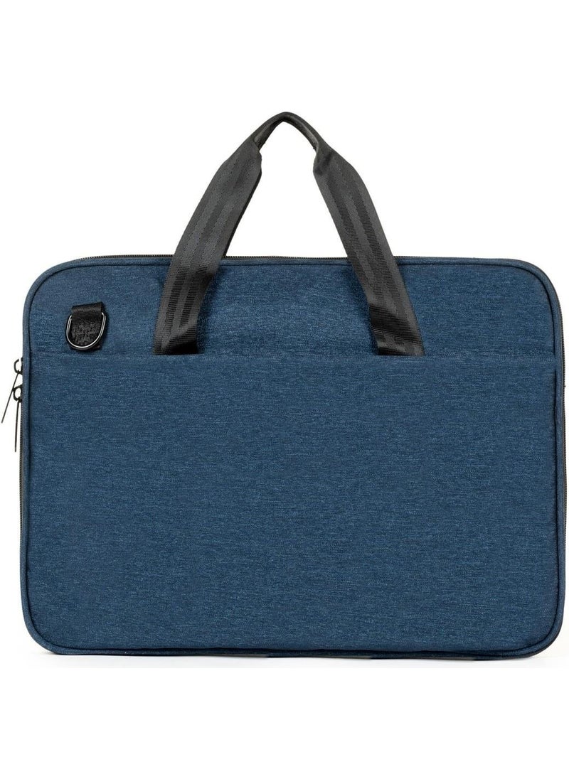Necati Bag Macbook Organizer Laptop Briefcase 13 & 14 Inch Navy Blue