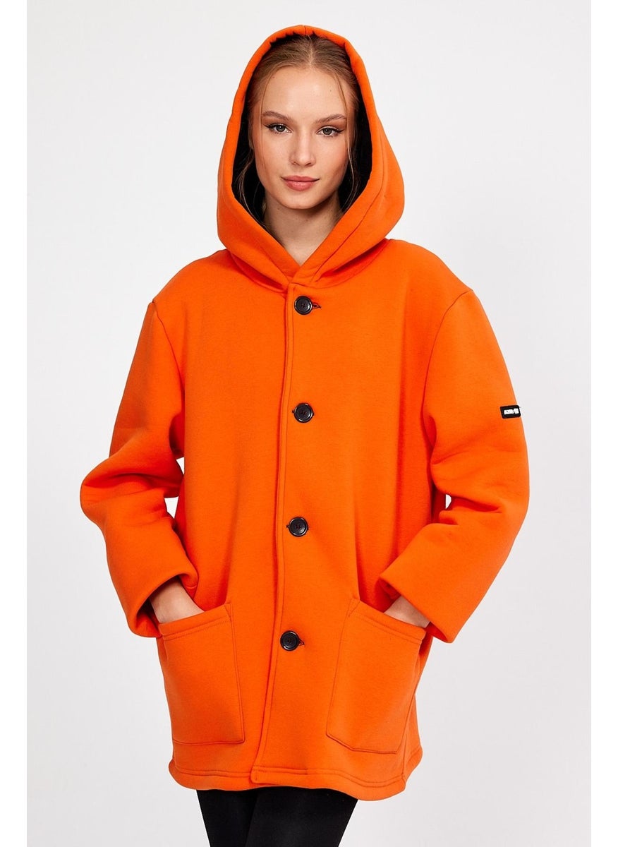 Alexandergardı Hooded Oversize Cardigan with Ribbon Inside (E23-607 03)