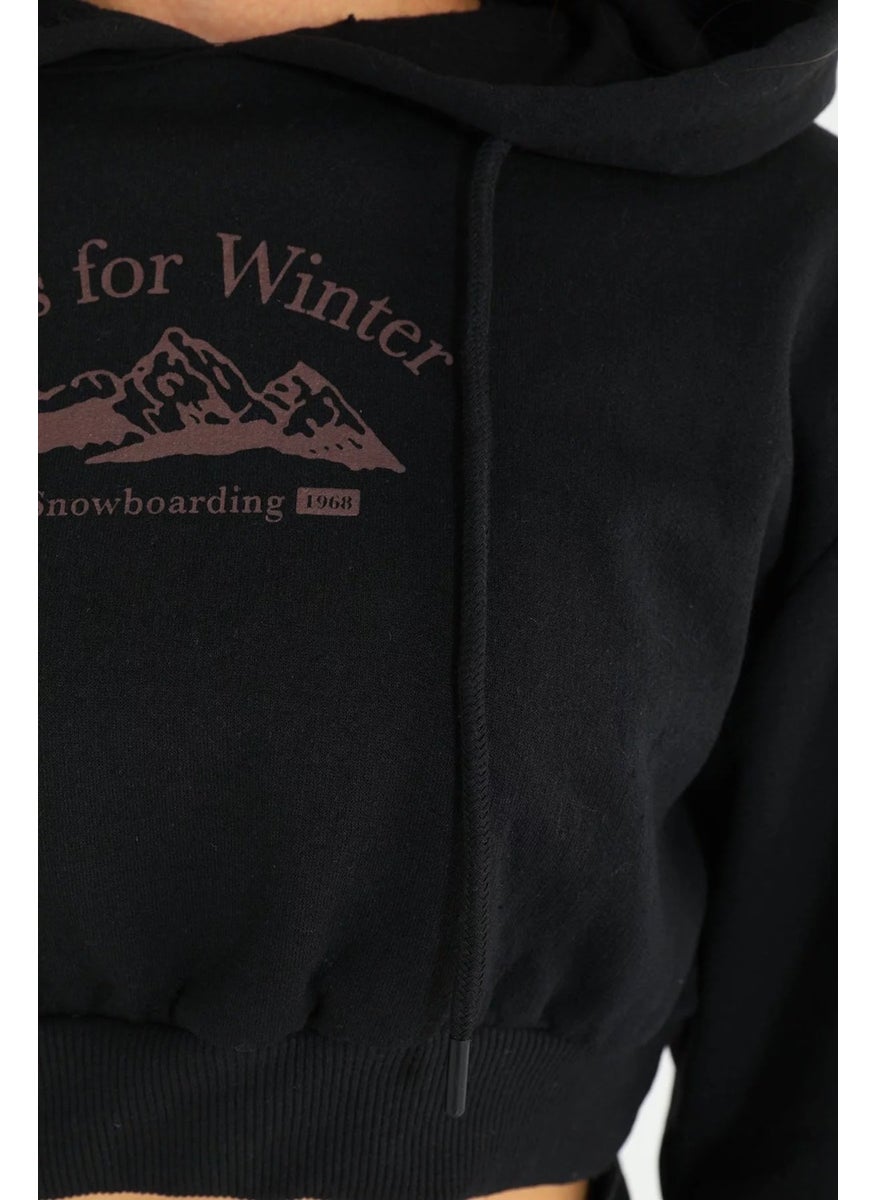 Gulseli Women's Hooded Printed Sweatshirt