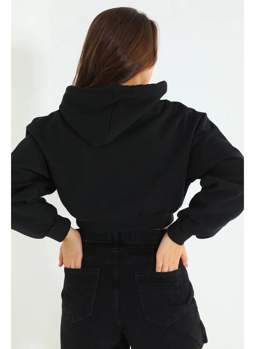 Gulseli Women's Hooded Printed Sweatshirt