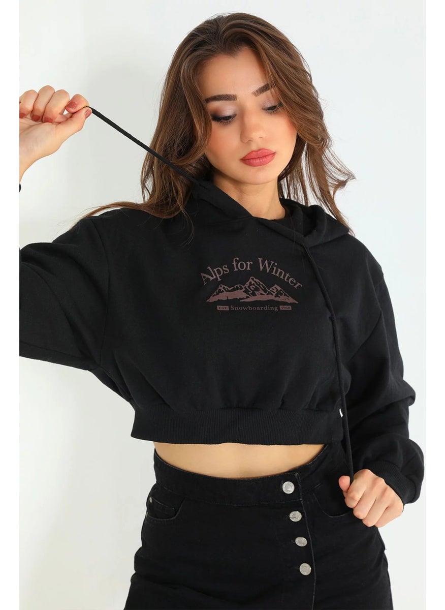 Gulseli Women's Hooded Printed Sweatshirt