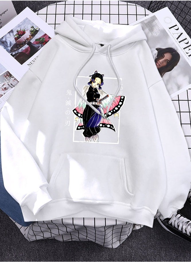 Autumn/Winter hooded top trend hoodie card white