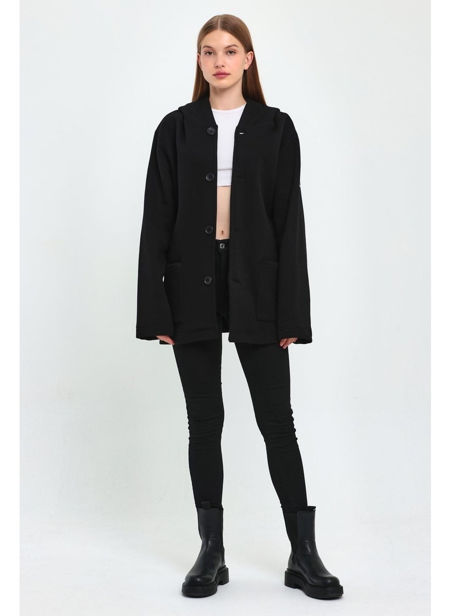 Hooded Oversize Cardigan (E22-60700)