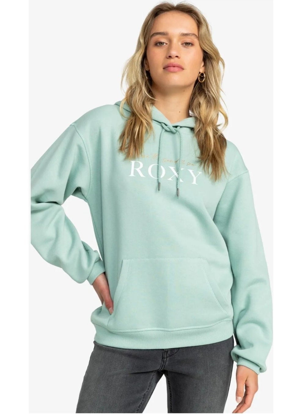 Surf Stoked Hoodie Brushed Blue Women's Sweatshirt