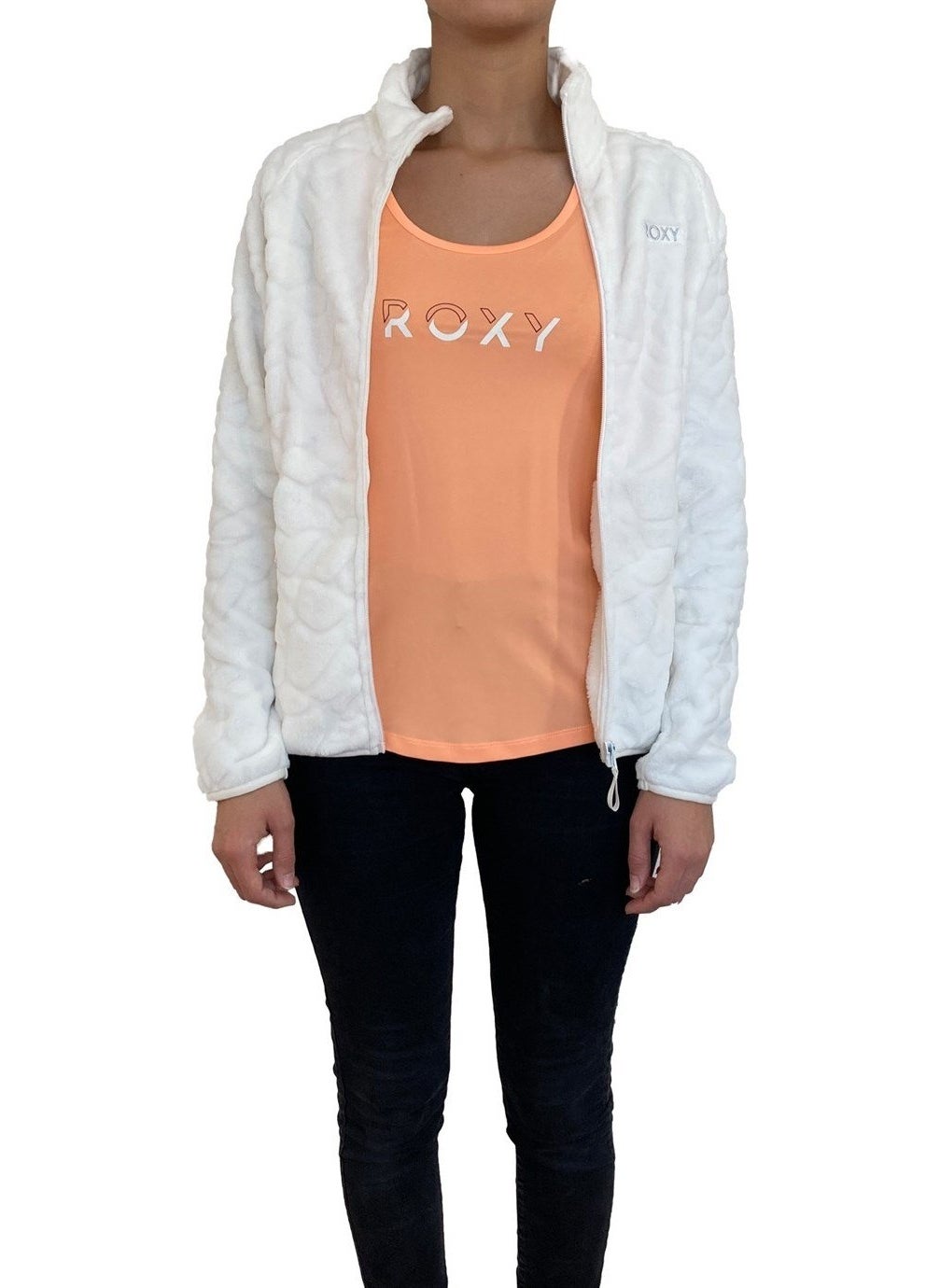 Touring Fz Plr White Women's Fleece TERJFT07037-WBK0