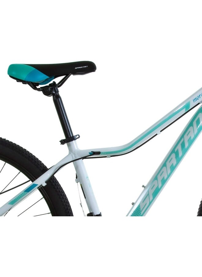 Moraine Mountain & Commuting Bike | 27.5 inch wheel size | 21 Speed Shimano gear| for Adult| White