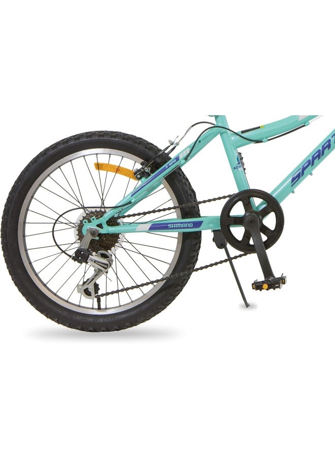 Azure Girl Bicycle| 20 inch wheel size |7 speed Shimano gear |for teens|Light Blue & Black
