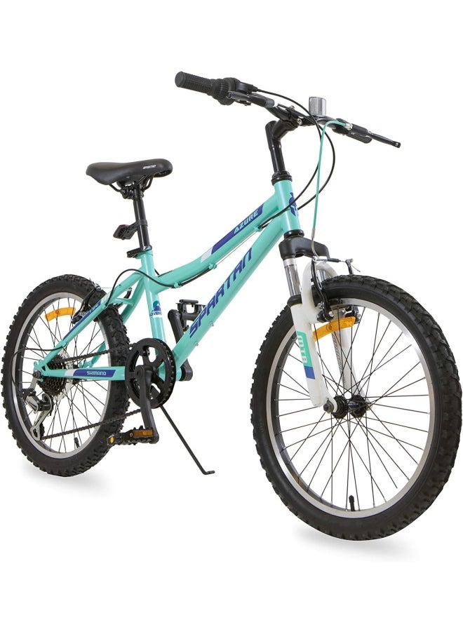 Azure Girl Bicycle| 20 inch wheel size |7 speed Shimano gear |for teens|Light Blue & Black