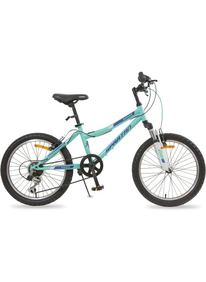 Azure Girl Bicycle| 20 inch wheel size |7 speed Shimano gear |for teens|Light Blue & Black