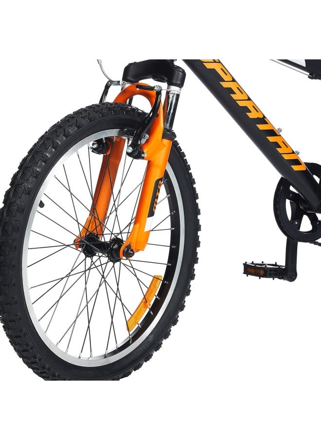 Panther Mountain Bike with Shimano Shifter | 20 inch wheel size | 7 speed Shimano gears | For teens| Matte black