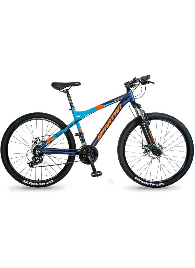 Ampezzo Men's Mountain bike| 27.5 inch wheel size |21 Speed Shimano gear| for Adult | Blue