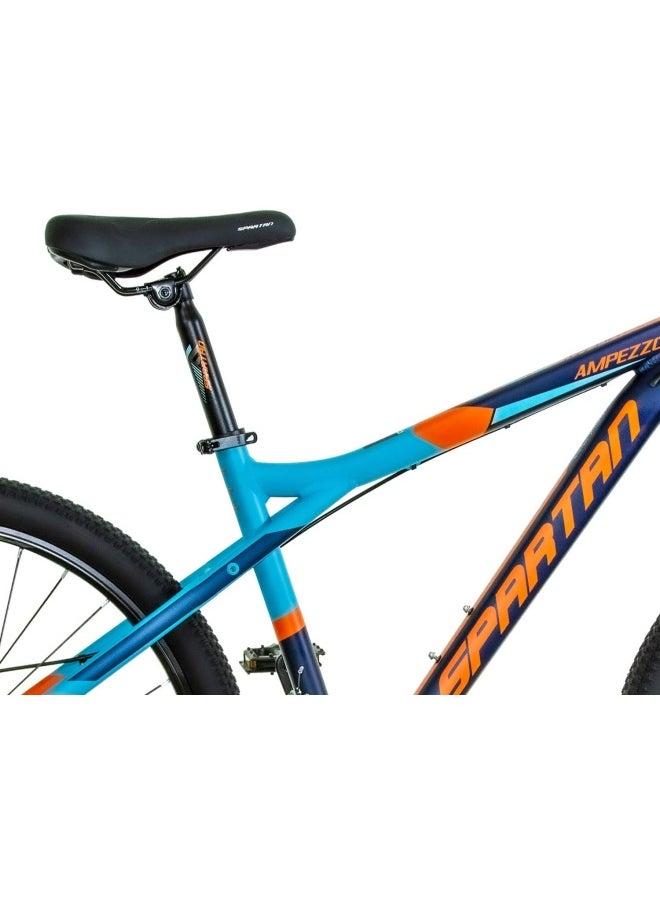 Ampezzo Men's Mountain bike| 27.5 inch wheel size |21 Speed Shimano gear| for Adult | Blue