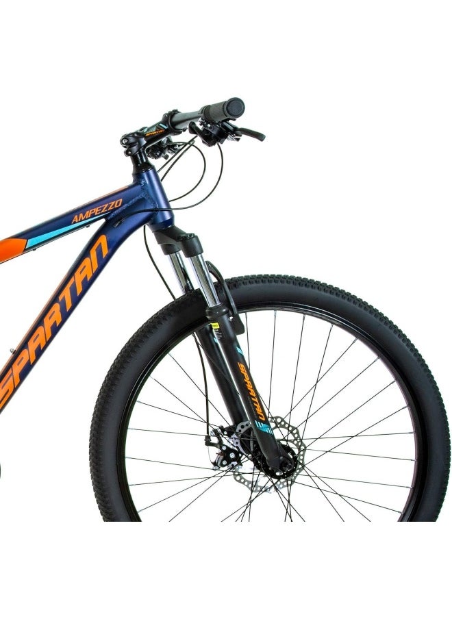 Ampezzo Men's Mountain bike| 27.5 inch wheel size |21 Speed Shimano gear| for Adult | Blue