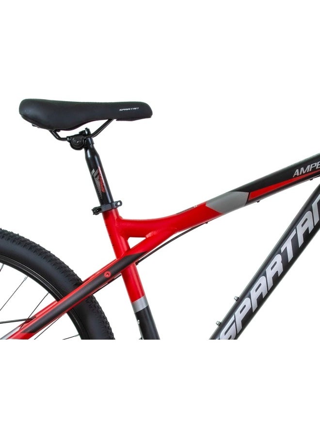 Ampezzo Men's Mountain bike| 27.5 inch wheel size |21 Speed Shimano gear| for Adult | Red
