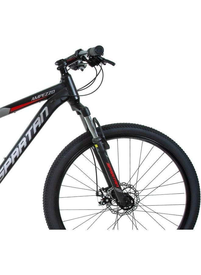 Ampezzo Men's Mountain bike| 27.5 inch wheel size |21 Speed Shimano gear| for Adult | Red