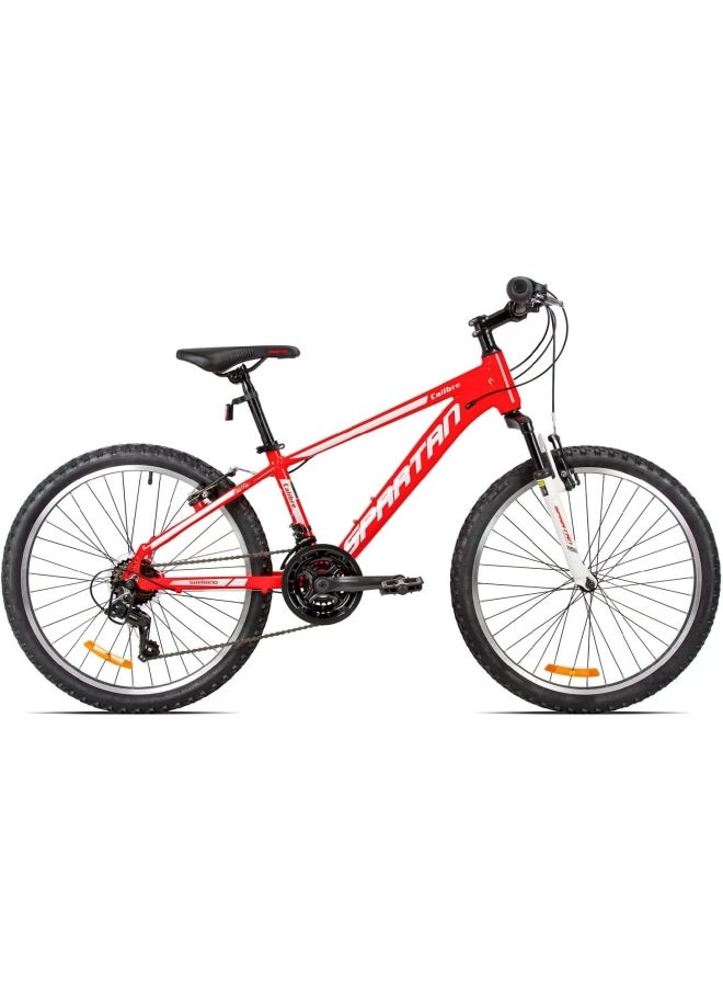Calibre Hardtail Mountain Bicycle| 26 inch wheel size| 21 speed Shimano gear | For adults| Red