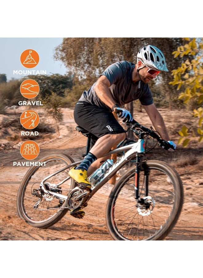 Calibre Hardtail Mountain Bicycle| 26 inch wheel size| 21 speed Shimano gear | For adults| Red