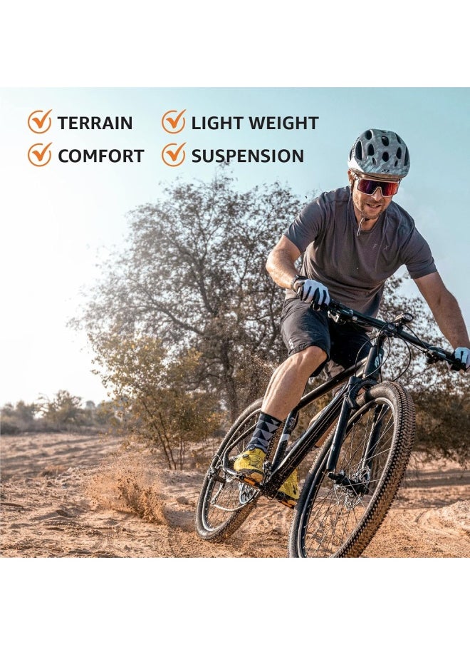 Calibre Hardtail Mountain Bicycle| 26 inch wheel size| 21 speed Shimano gear | For adults| Red