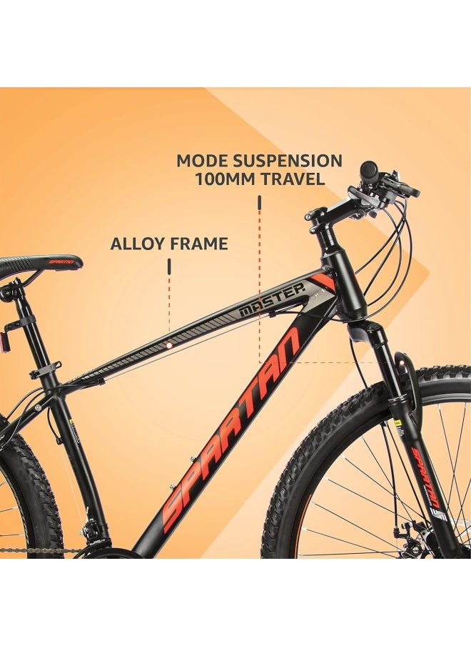 Master Hardtail Mountain Bike| 29 inch wheel size| 21 speed Shimano gear | For Adult | Charcoal Black