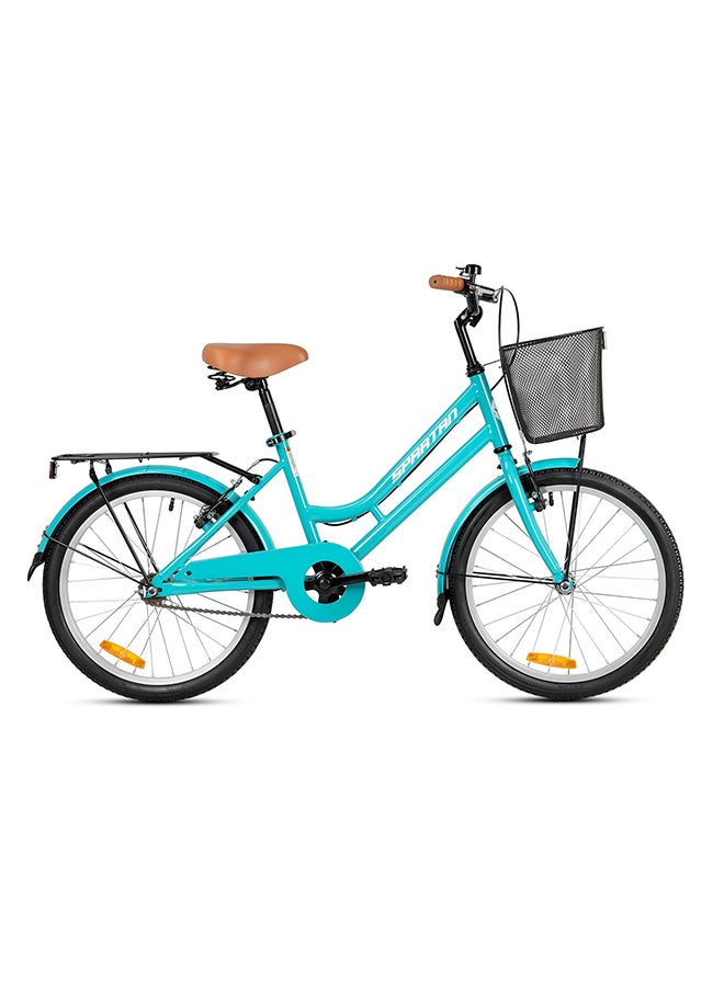 Classic City Bike for Youth |20 inch wheel size |Single speed bike | Light Blue