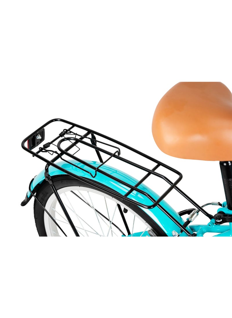 Classic City Bike for Youth |20 inch wheel size |Single speed bike | Light Blue