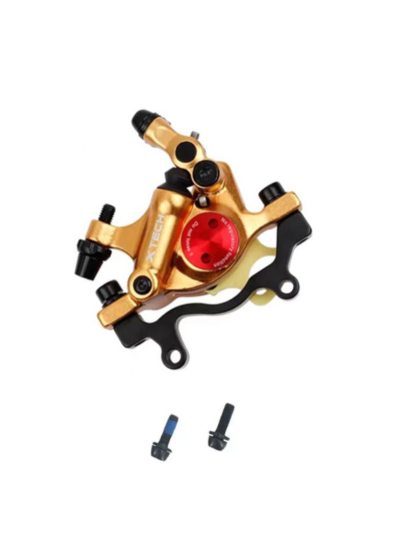 Hydraulic Disc Brake Caliper for Folding Road Bikes ZOOM Mountain Bike Oil Brake Lever HB100 Bicycle Brake System Accessories One golden rear brake [HB100]]
