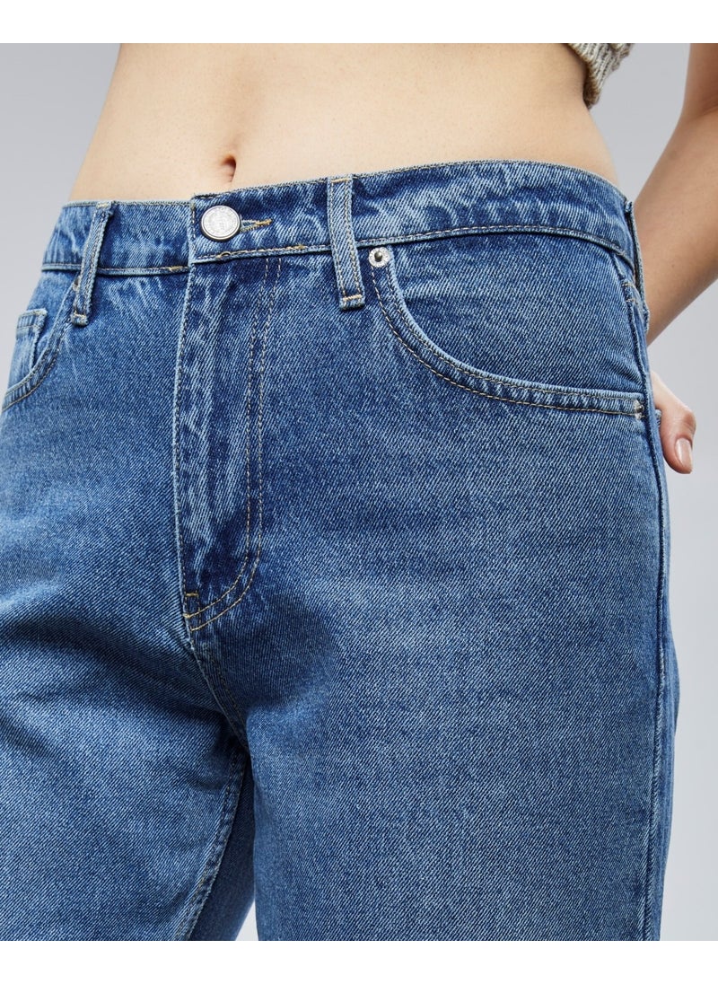 Women High Waist Baggy Skater Jeans