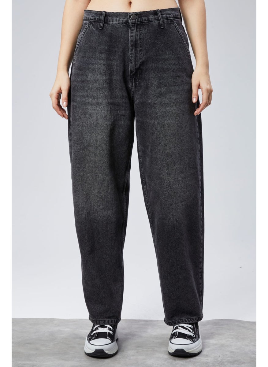 Women High Waist Baggy Skater Jeans