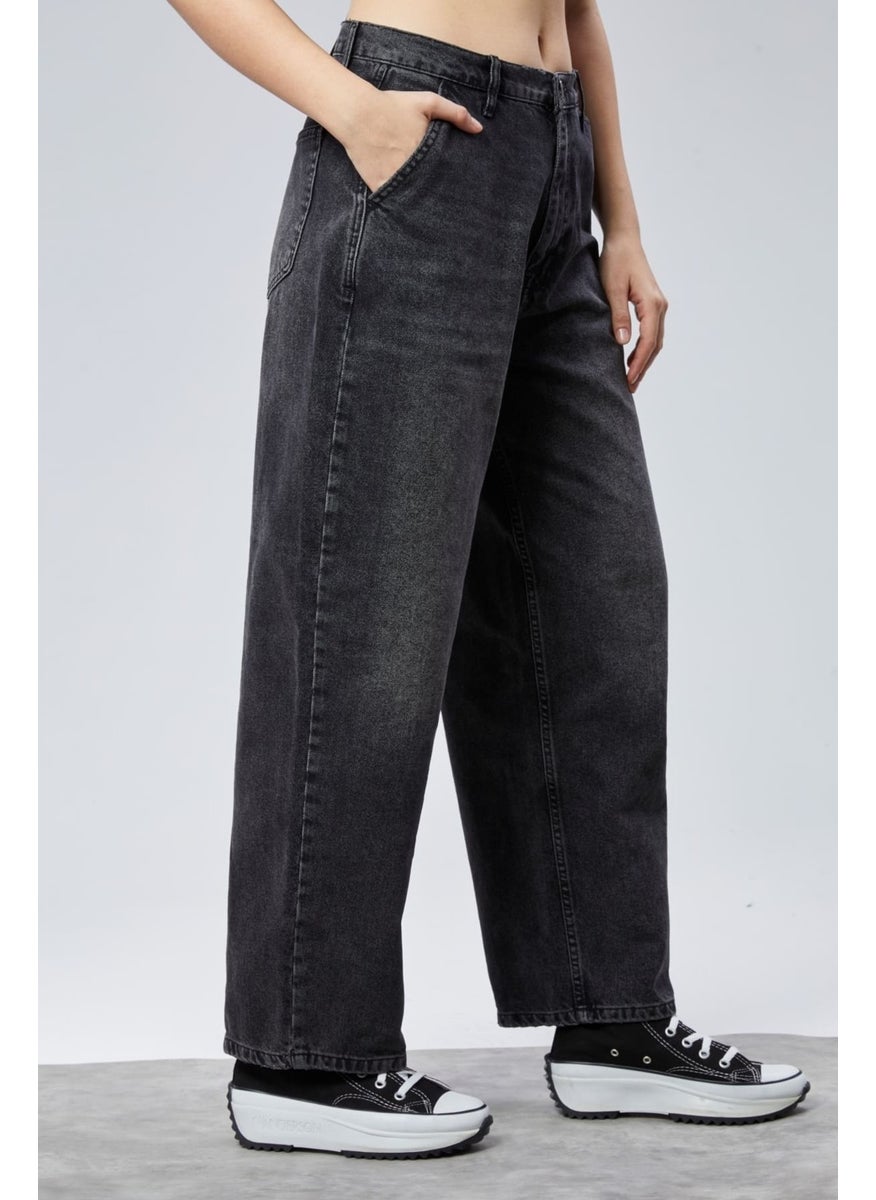 Women High Waist Baggy Skater Jeans