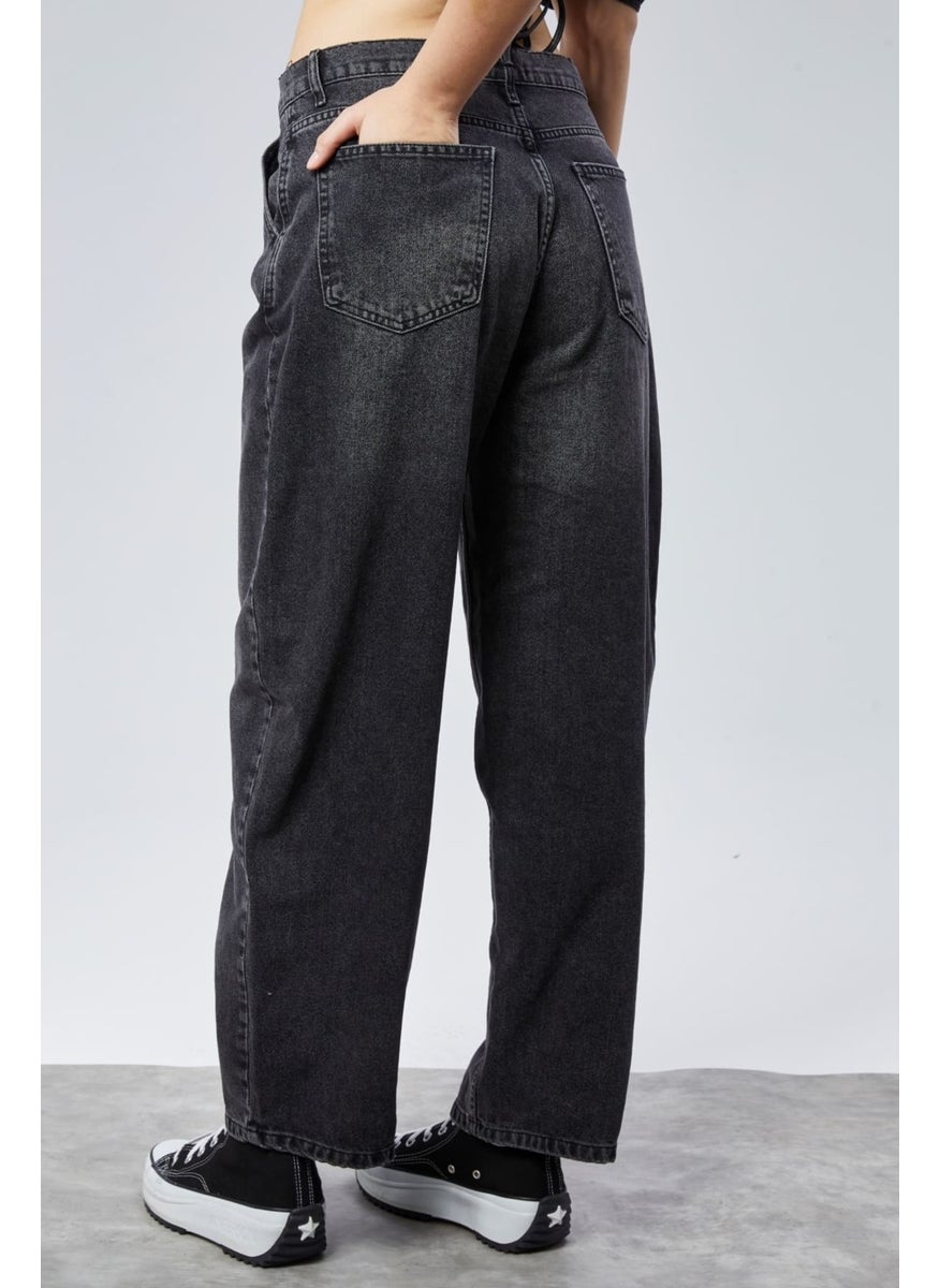 Women High Waist Baggy Skater Jeans