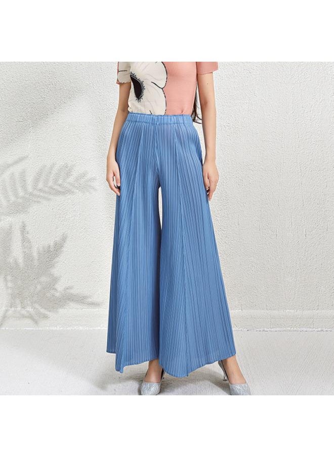 Miyake Thin Pleated Pants Women's Spring And Autumn New Casual All-match Flared Pants Wipe Wide Leg Pants Women's Clothing
