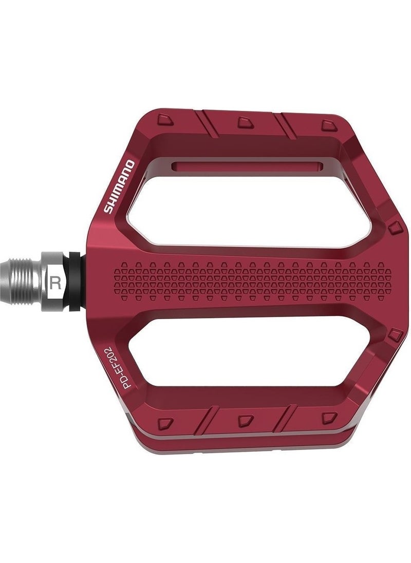 Flat Aluminum Pedal PD-EF202 - Red