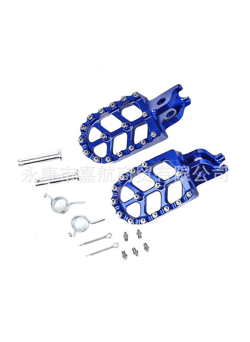 CNC Aluminum Motorcycle Pedals for CR/CRF Series Blue