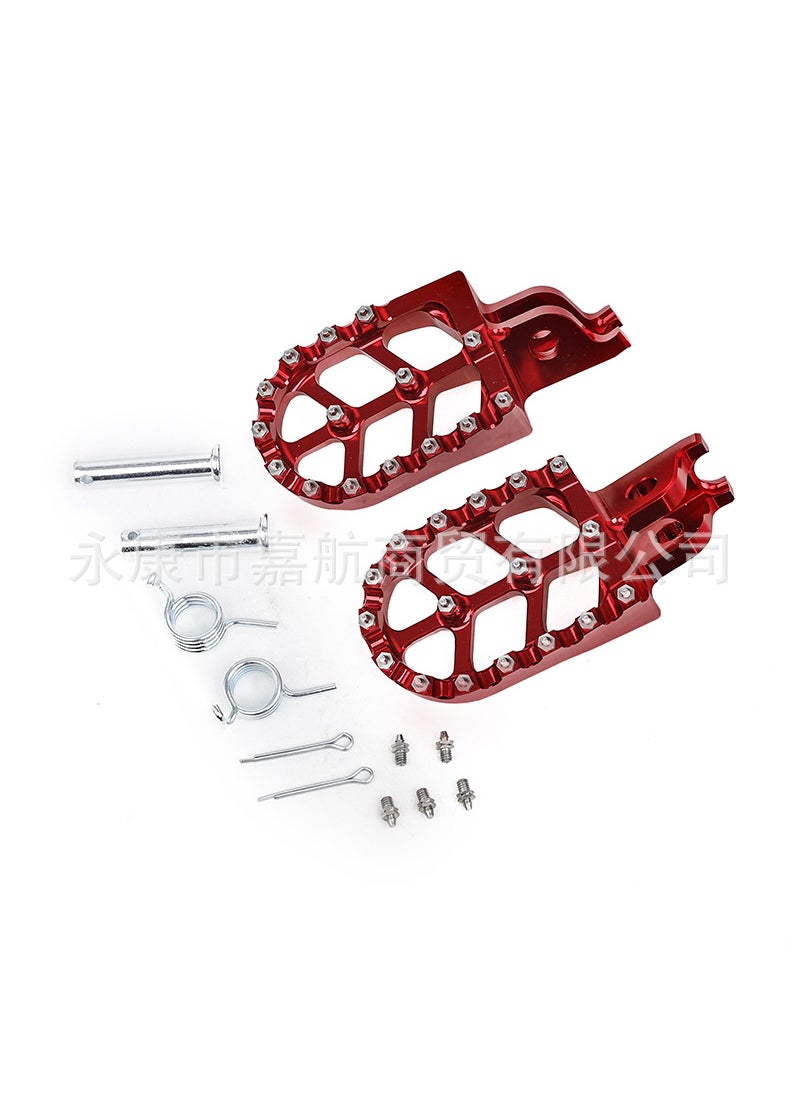 CNC Aluminum Motorcycle Pedals for CR/CRF Series Red