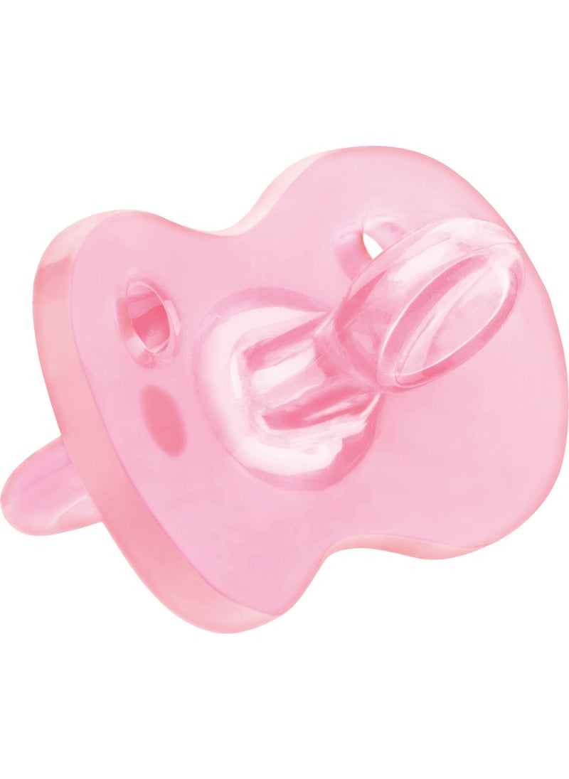 Full Silicone Pacifier - Pink