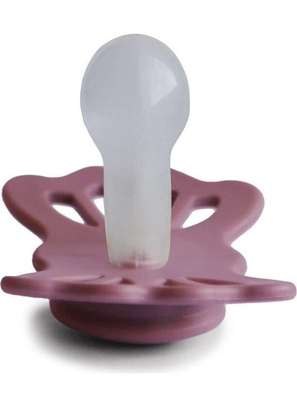 Lucky Silicone Pacifier - Dusty Rose 6-18 Months