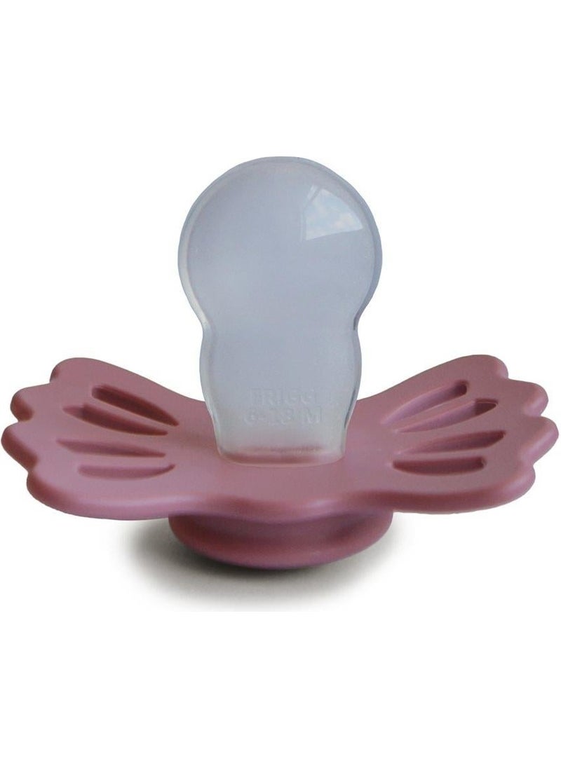 Lucky Silicone Pacifier - Dusty Rose 6-18 Months