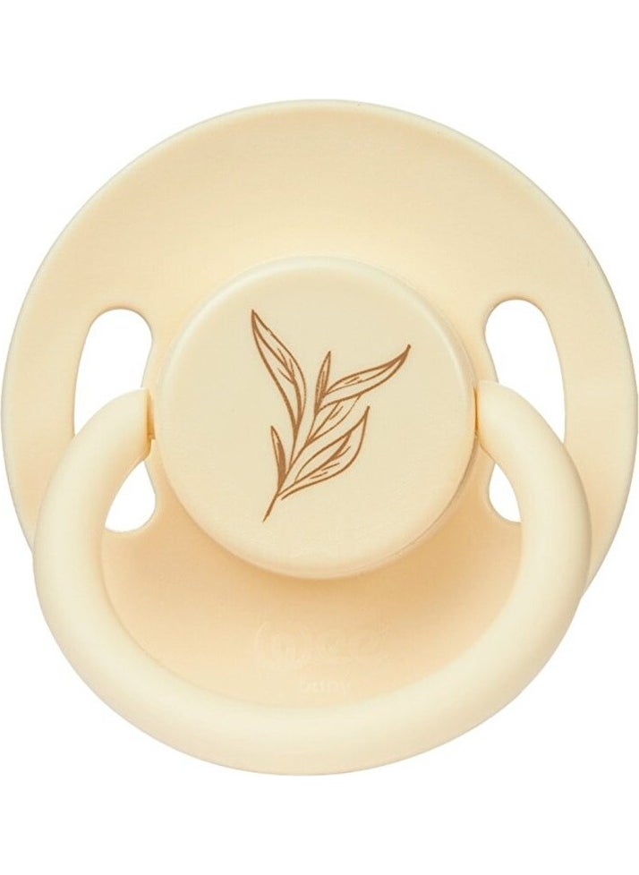 Pure Rubber Tipped Pacifier No:2 - Cream